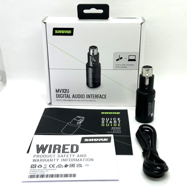 《アウトレット品》デジタル オーディオ インターフェース SHURE シュアー MVX2U ヘッドホ...