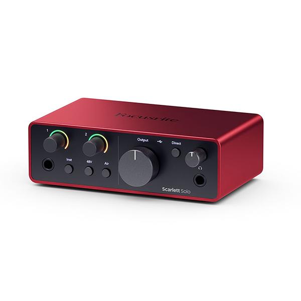Focusrite オーディオ インターフェイス Scarlett Solo 4th Gen フォー...