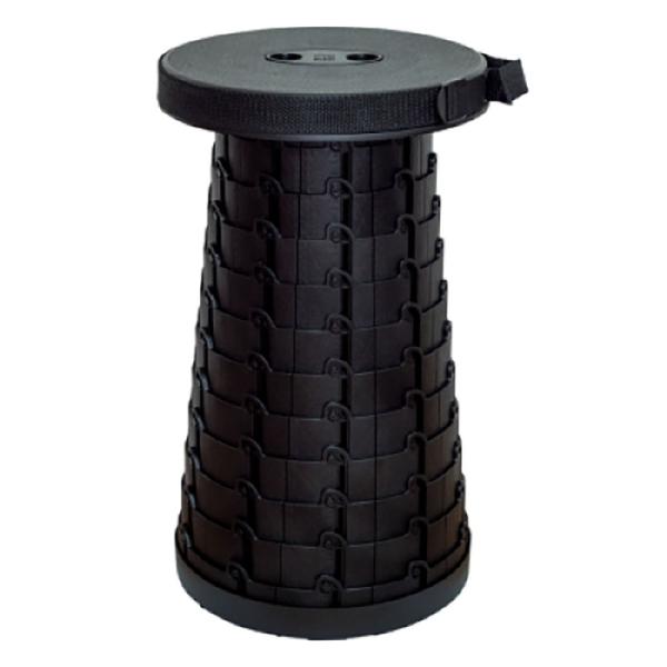 Mini Max Stool 【ブラック】伸縮可能スツール 折り畳みイス 椅子 高さ調整可能 耐荷重...