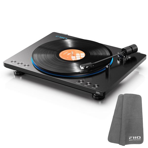 FIIO レコードプレーヤー TT13BT ブラック (FIO-TT13BT-B) 《ロゴ入りクロス...