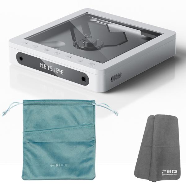 FIIO ポータブル CDプレーヤー DM13BT Transparent 透明  + 専用ストレー...