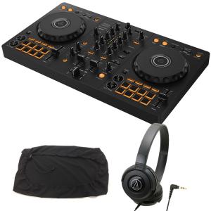 Pioneer DJコントローラー DDJ-FLX4 + ヘッドホン ATH-S100 + ダストカバー セット 【DDJ-400 後続機種】