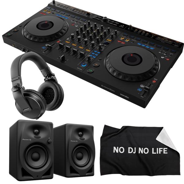 AlphaTheta DJコントローラー DDJ-GRV6 + ヘッドホン HDJ-X5-K + ス...