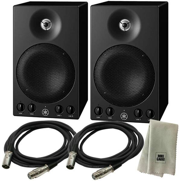 YAMAHA パワードスタジオモニター MSP3A （ペア）+ XLRケーブル3m ×2本 + クリ...