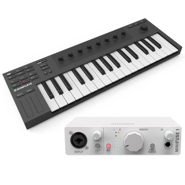 Arturia オーディオインターフェイス MiniFuse1 ホワイト + Native Inst...
