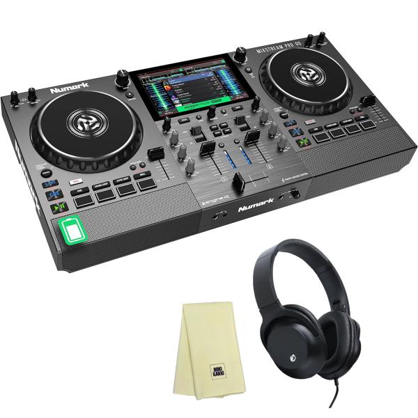 Numark ヌマーク Mixstream Pro Go スタンドアローンDJコントローラー + ヘ...