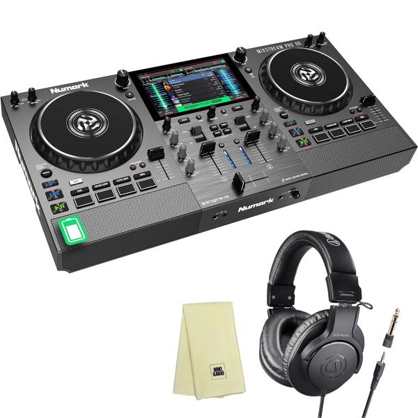 Numark ヌマーク Mixstream Pro Go スタンドアローンDJコントローラー + ヘ...