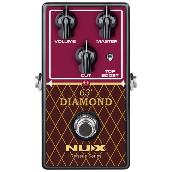 エフェクター ブースター NUX 63' Diamond VOX AC-30にインスパイアされたモデ...