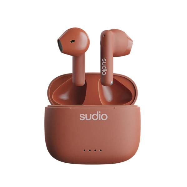 SUDIO ワイヤレス イヤホン A1 レッド Bluetooth5.3 IPX4レベル防水 マイク...