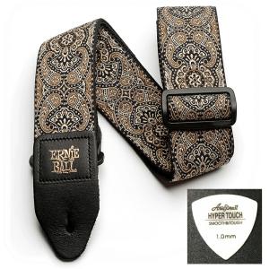 ERNIE BALL アーニーボール ギター ストラップ JACQUARD STRAP GD&amp;BK ...