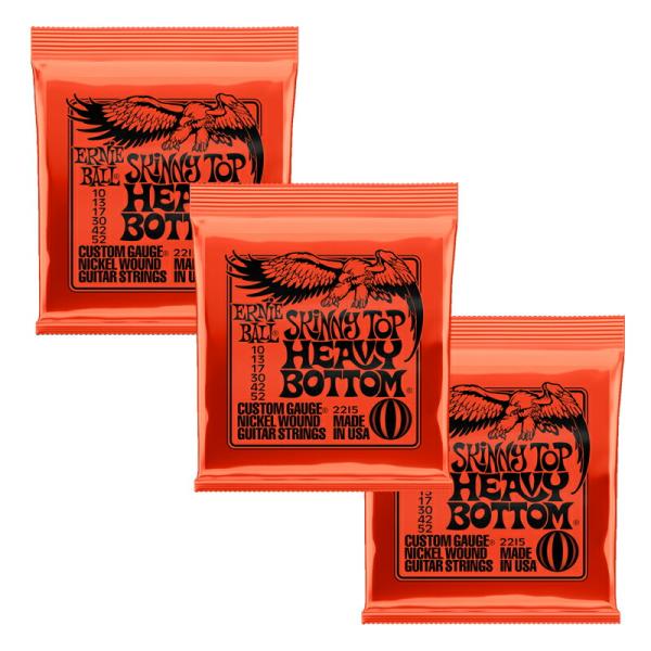 【3セット販売】ERNIE BALL アーニーボール 2215 SKINNY TOP HEAVY B...