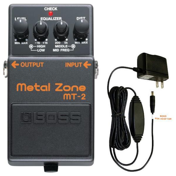 BOSS ボス MT-2 Metal Zone ディストーション + 純正アダプター PSA-100...