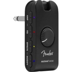 Fender ギター&ベース用ヘッドフォンアンプ MUSTANG? MICRO ブラック