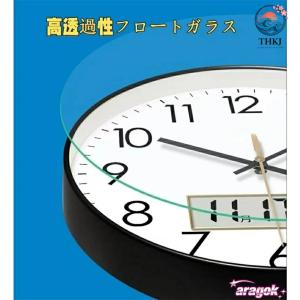 壁掛け時計 アナログ 掛け時計 温度 湿度 カ...の詳細画像2
