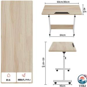 昇降デスク 折りたたみテーブル 幅60 80C...の詳細画像4