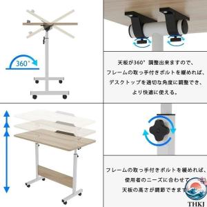 昇降デスク 折りたたみテーブル 幅60 80C...の詳細画像5