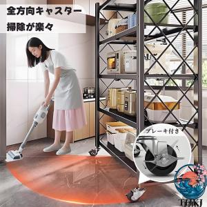 スチール ラック キャスター付き 折りたたみ ...の詳細画像3