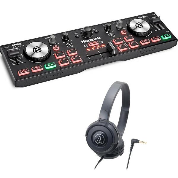 Numark DJ2GO2 Touch + ヘッドホンATH-S100 セット DJコントローラー ...