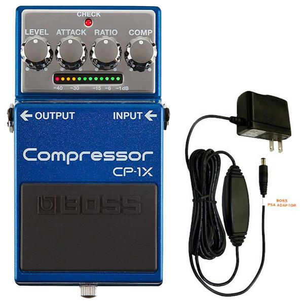 BOSS ボス CP-1X Compressor コンプレッサー + 純正アダプター PSA-100...