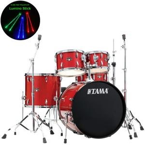 《ELISE 光るスティック Lumino Stick 付》 TAMA Imperialstar Drum Kits IP52H6 (22インチ バスドラム シンバル無し) BRM バーントレッドミスト 《送料無料》｜mikigakki