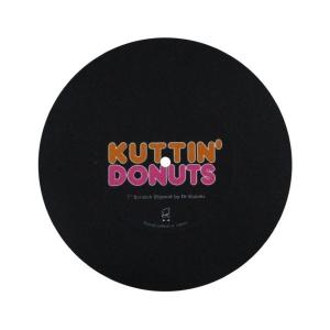 Kuttin’ Donuts 7” Slipmat BLK (ポータブルスクラッチ用7インチスリップマット）《ネコポスでお得に！》DSS-7KUT-BK
