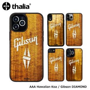 Thalia (New) Hawaiian Koa / GIBSON PEARL DIAMOND LOGO / iPhone case【Gibson社オフィシャルライセンス】タリア ギブソン