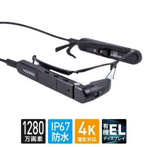 スマートグラス オートフォーカス1280万画素カメラ 750mAhバッテリー版 IP67  VUZIX ビュージックス M400 Smart Glasses M400｜mikimotobeans