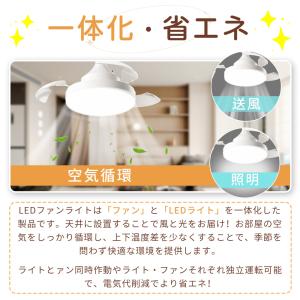 【限定クーポン3980円】シーリングファンライ...の詳細画像2