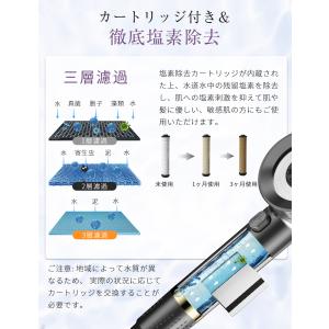 シャワーヘッド マッサージブラシ機能 塩素除去...の詳細画像2