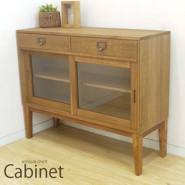 受注生産品 キャビネット 桐タンス チェスト 幅84cm 高さ68cm 和タンス 脚付き 引き出し ...