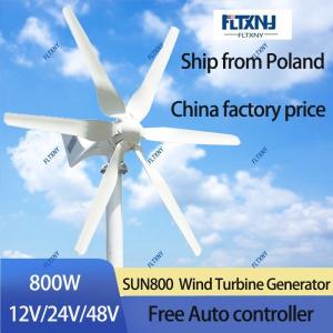 超目玉 800W 6ブレードミニチュア風車 風力発電機家庭用 コントローラー内蔵 風力タービン 住宅用 家庭用 DC 12V
