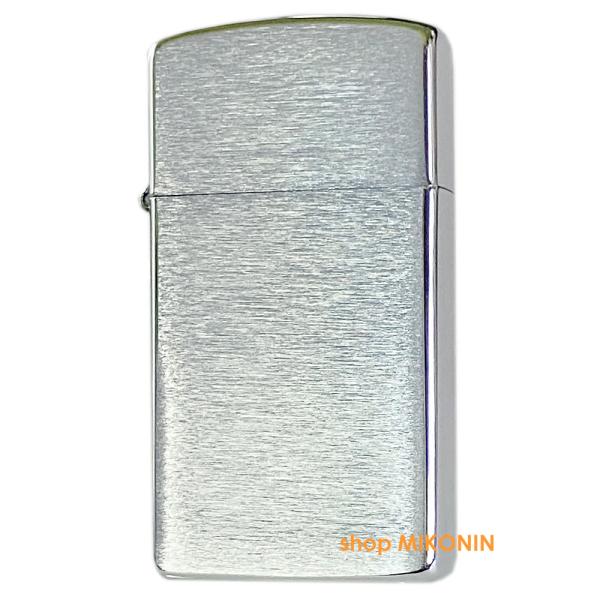 ZIPPO カナダ製 2002年3月製造 1600 ブラッシュ・クローム スリム ジッポー ライター