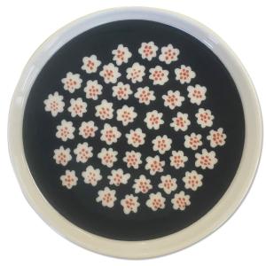 マリメッコ　PUKETTI　PLATE　13.5CM　ネイビー×ホワイト　2019.10新色｜mikonfinlandshop