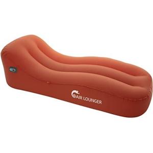GIGA Lounger 電動式 エアーベッド 超速100秒 極厚 USB充電 防水 180cm オレンジ キャンプ 防災 GS1