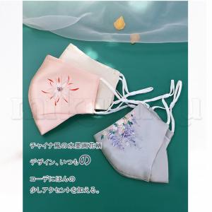 花柄 シルク100% マスク 小顔 立体マスク...の詳細画像4