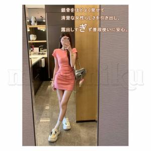 ミニワンピース レディース タイトワンピース ...の詳細画像4