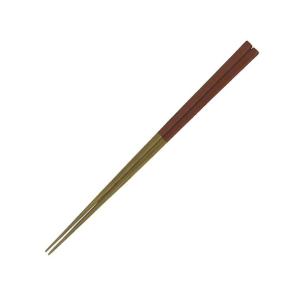 煤竹塗分箸 赤 天然竹 22.5cm (16_17_P2_18) 竹製 日本製 竹箸の商品画像