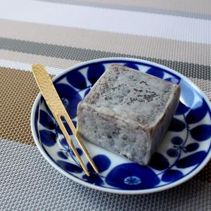 槌目（つちめ）柄のピックフォーク ゴールド 日本製 オールステンレス 食洗器対応｜mikura