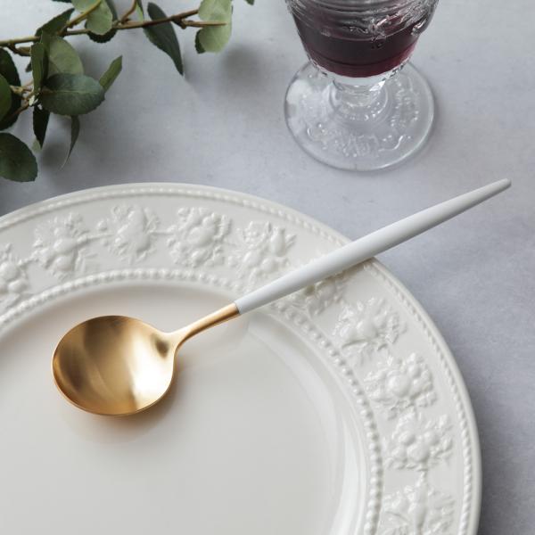 Cutipol クチポール GOA ホワイトゴールド CT-WGO-05GB ディナースプーン/テー...