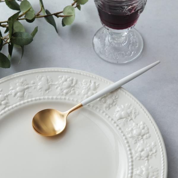 クチポール Cutipol GOA ホワイトゴールド CT-WGO-08GB デザートスプーン 爆買