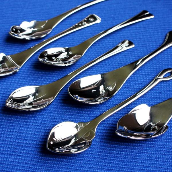 選べる海の仲間たち10種類 マリンメイトティースプーン 日本製 オールステンレス