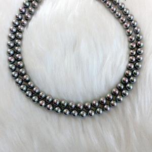 マジョリカパールネックレス8ミリとイヤリング10ミリ セット