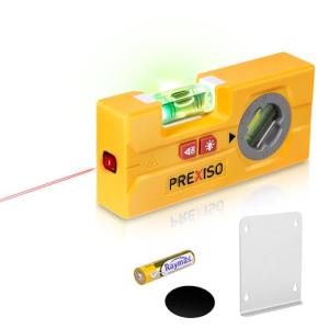 PREXISO ミニレベル ミニ水平器 レーザー水平器 ミニレーザーレベル 水準器 水平気泡管 ダイヤル式気泡管 傾斜計 22.5°45°67.