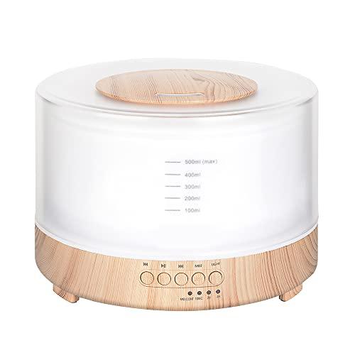 MUSON(ムソン) アロマディフューザー 超音波 一機多役 LEDライト付き 安眠音楽内蔵 卓上加...