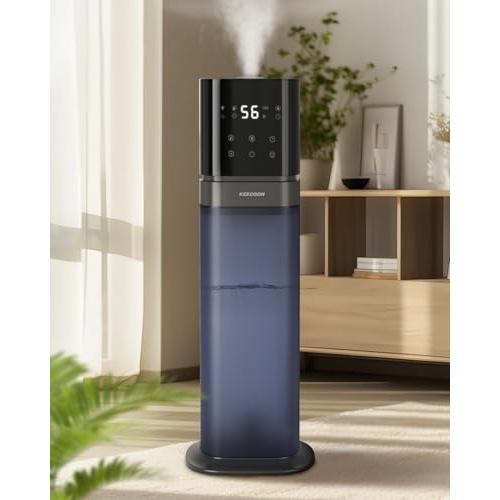 KEECOON 加湿器 大容量 8L 超音波式 業務用 透明タンク 2025 タワー型 業務用加湿器...