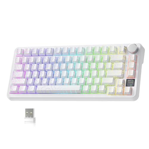 ATTACK SHARK X85Pro ゲーミングメカニカルキーボード ブルーベリースイッチ ガスケ...