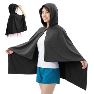 冷感ポンチョ 冷感タオル Ninonly 肌温度-15℃ 冷却ポンチョ クールタオル 接触冷感 暑さ対策 ひんやり 日焼け止め UVカット スポ