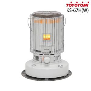 トヨトミ 電子点火式対流型石油ストーブ KS-67H(W) ホワイト 木造17畳/コンクリート24畳