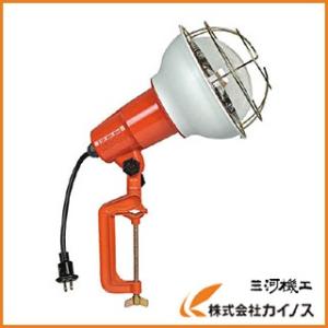 ハタヤ 防雨型 作業灯 白熱灯 リフレクターランプ 500W 100V 電線0.3m バイス付 RE-500｜mikwa-kiko