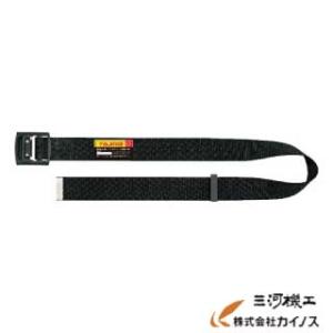 タジマ 胴ベルト アルミワンフィンガー黒バックル Mサイズ ＜BABM125-BK＞